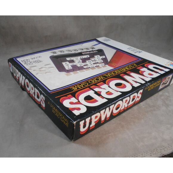 Vintage 1983 Upwords Milton Bradley #4312 Complete 3-Dimensional Word Game - Picture 10 of 10